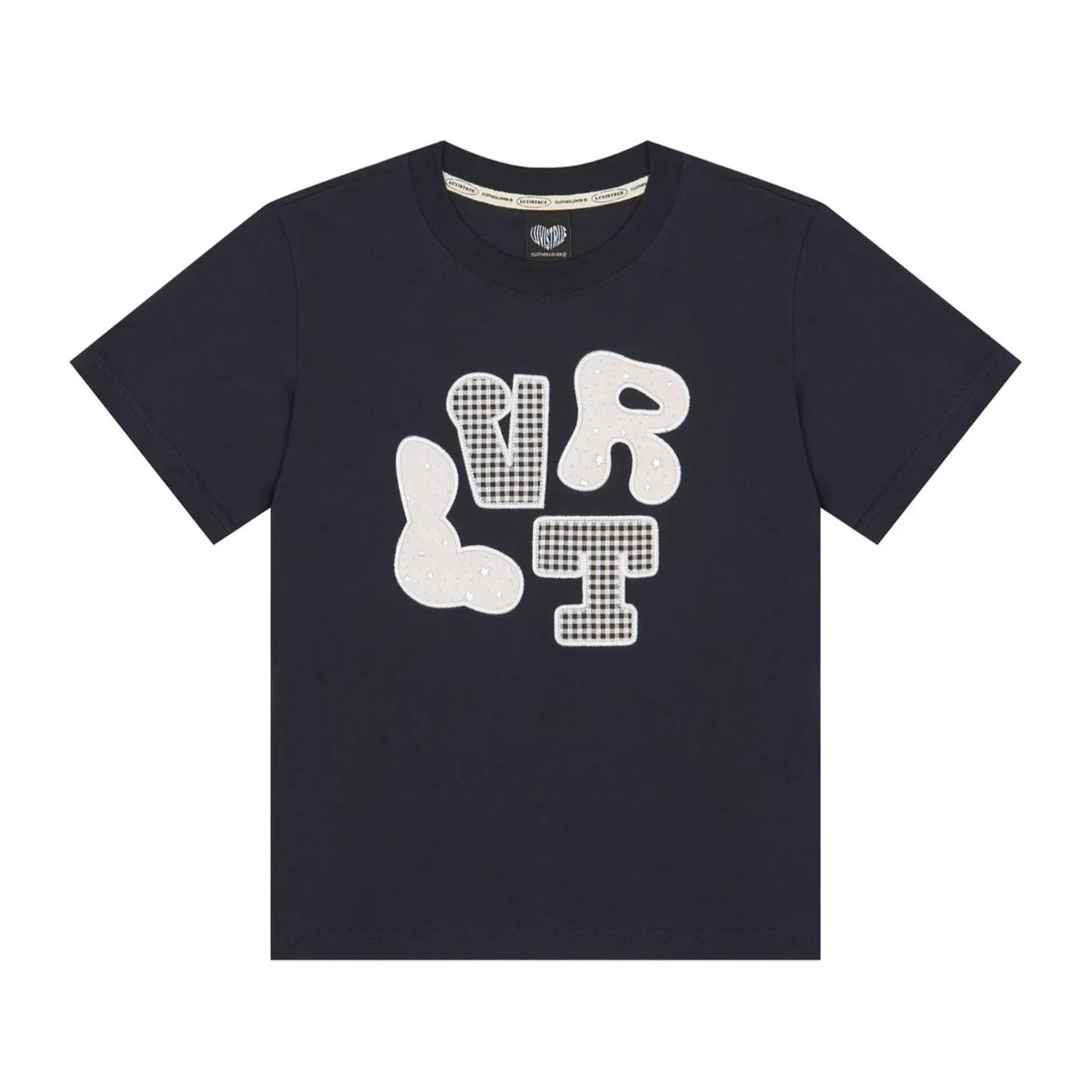 |LUVISTRUE| LVTR PATCH TEE(NAVY)
