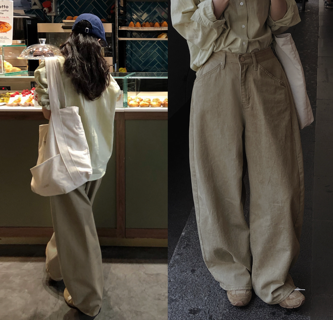 |SLOWAND| # SLOWMADE Easy Wide Cool Summer Cotton Pants