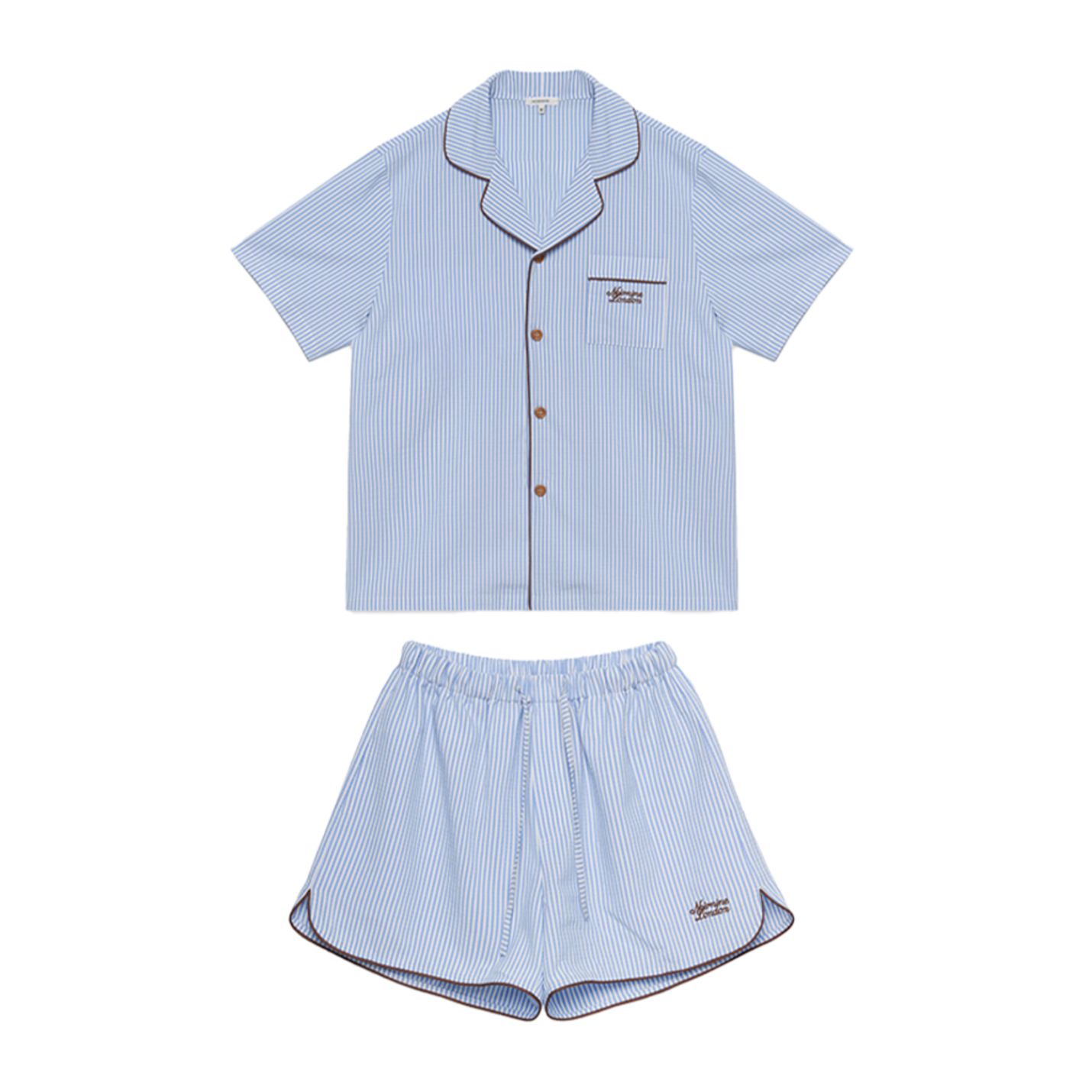 |NOIRNINE| UNISEX Stripe Pajama Set |BLUE|
