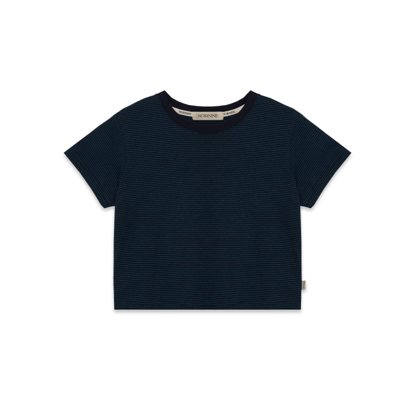 |NOIRNINE| Basic Stripe T-shirts |NAVY|