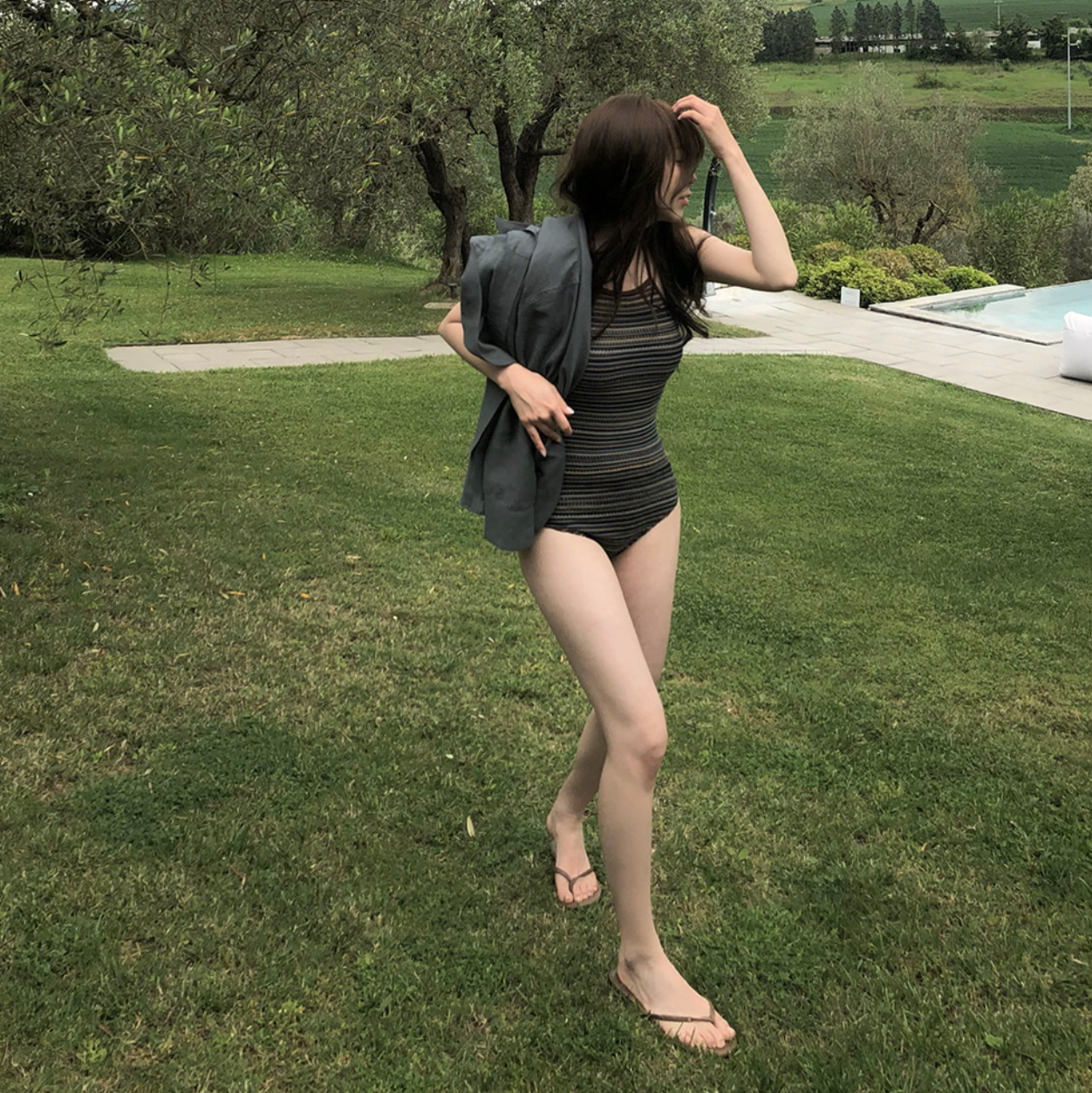 |SLOWAND| Ethnic Mood Knit Monokini