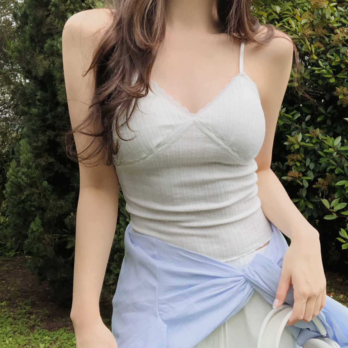 |SLOWAND| Forming Lace Cap Built-in Sleeveless