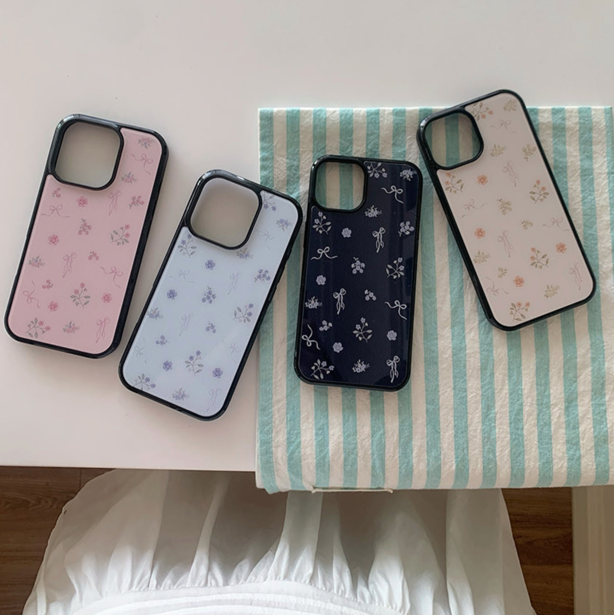 |Romantic Mood| Poetic Garden Glass Bumper Case