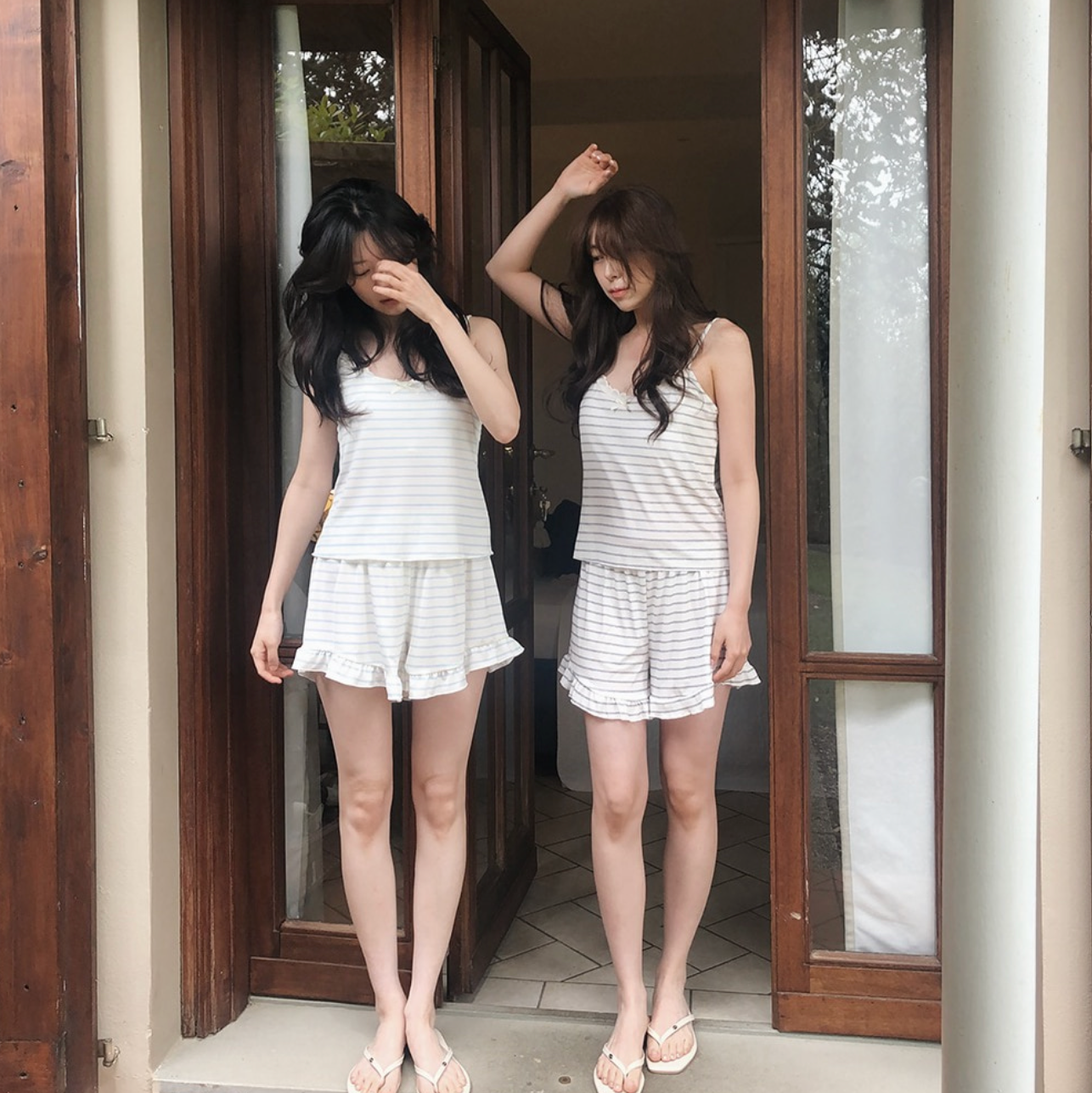 |SLOWAND| ONLY SLOW Kitch Stripe Homewear Set