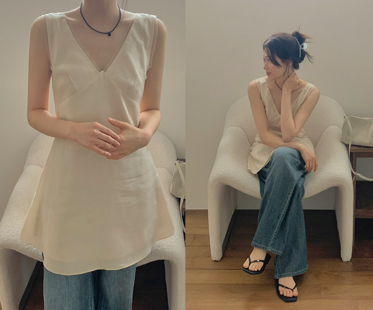 |SLOWAND| #SLOWMADE Shimmer Mood Layering Dress