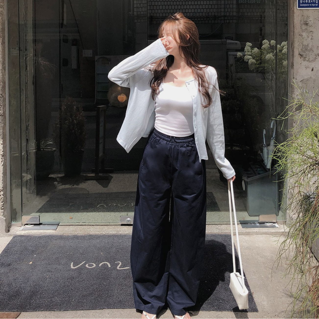 |SLOWAND| ONLY SLOW Detailer Banding Pants