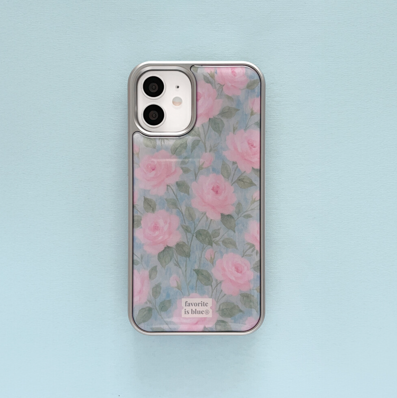 |midmaly| Rose Silver Frame Phone Case