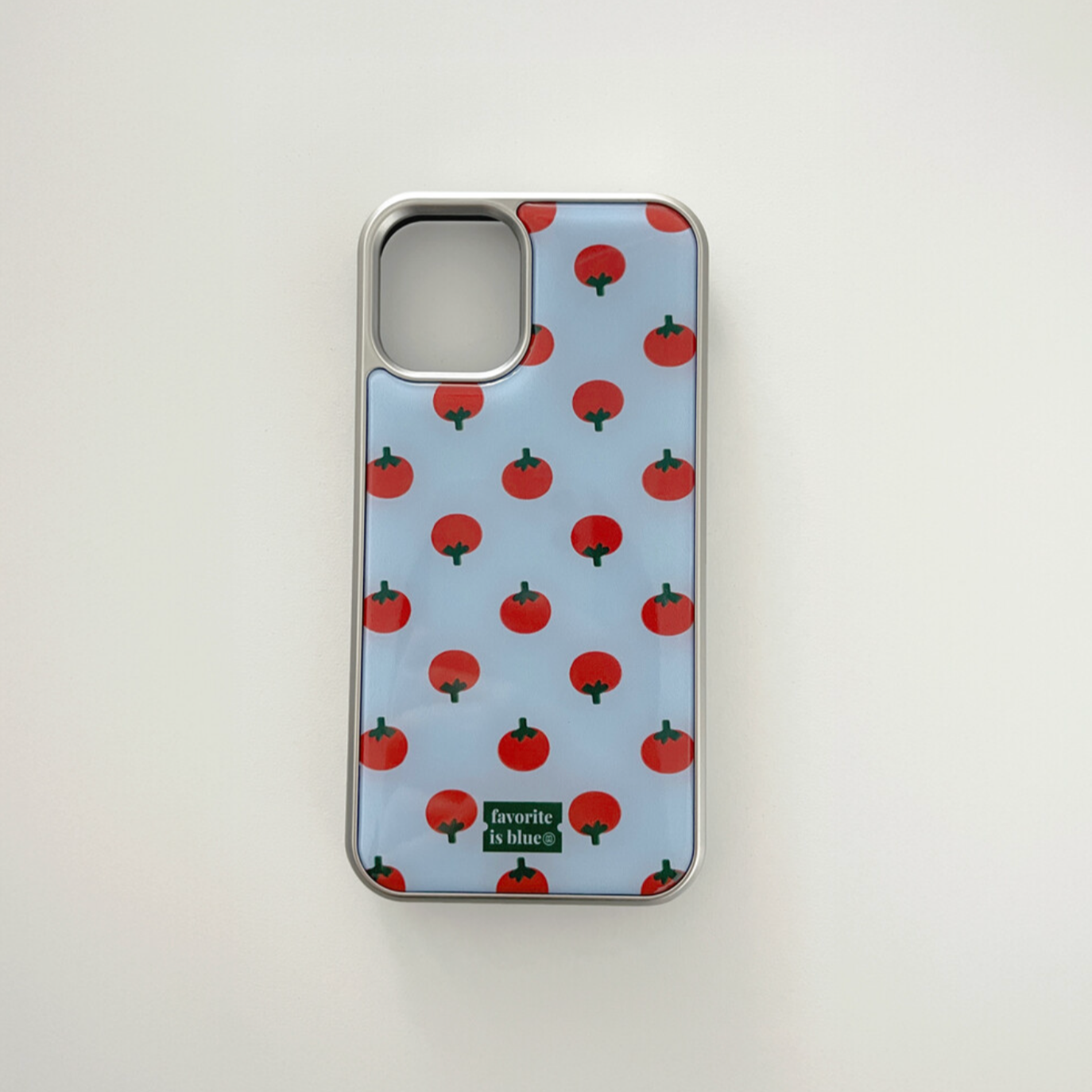 |midmaly| Tomato Silver Frame Phone Case