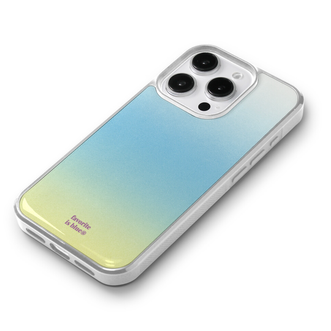 |midmaly| Lemon Sherbet Silver Frame Phone Case