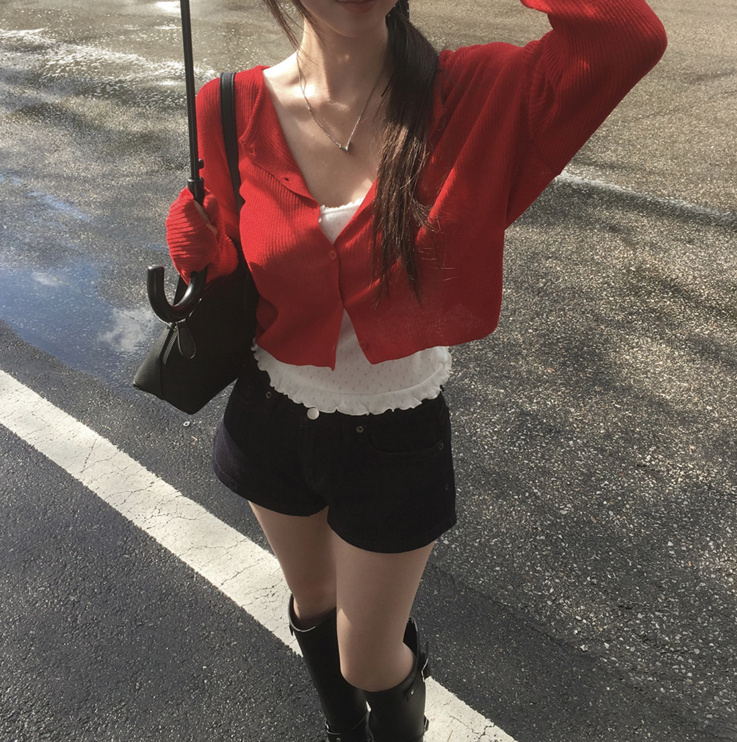 |CREAM CHEESE| Minimal Denim Summer Pants