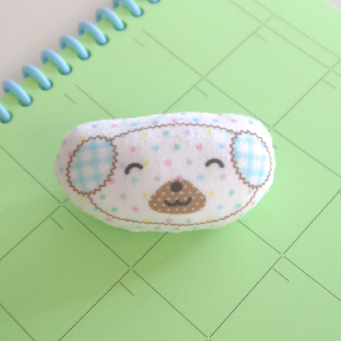 |FLUFFY BROOCH| Color Dot Puppy