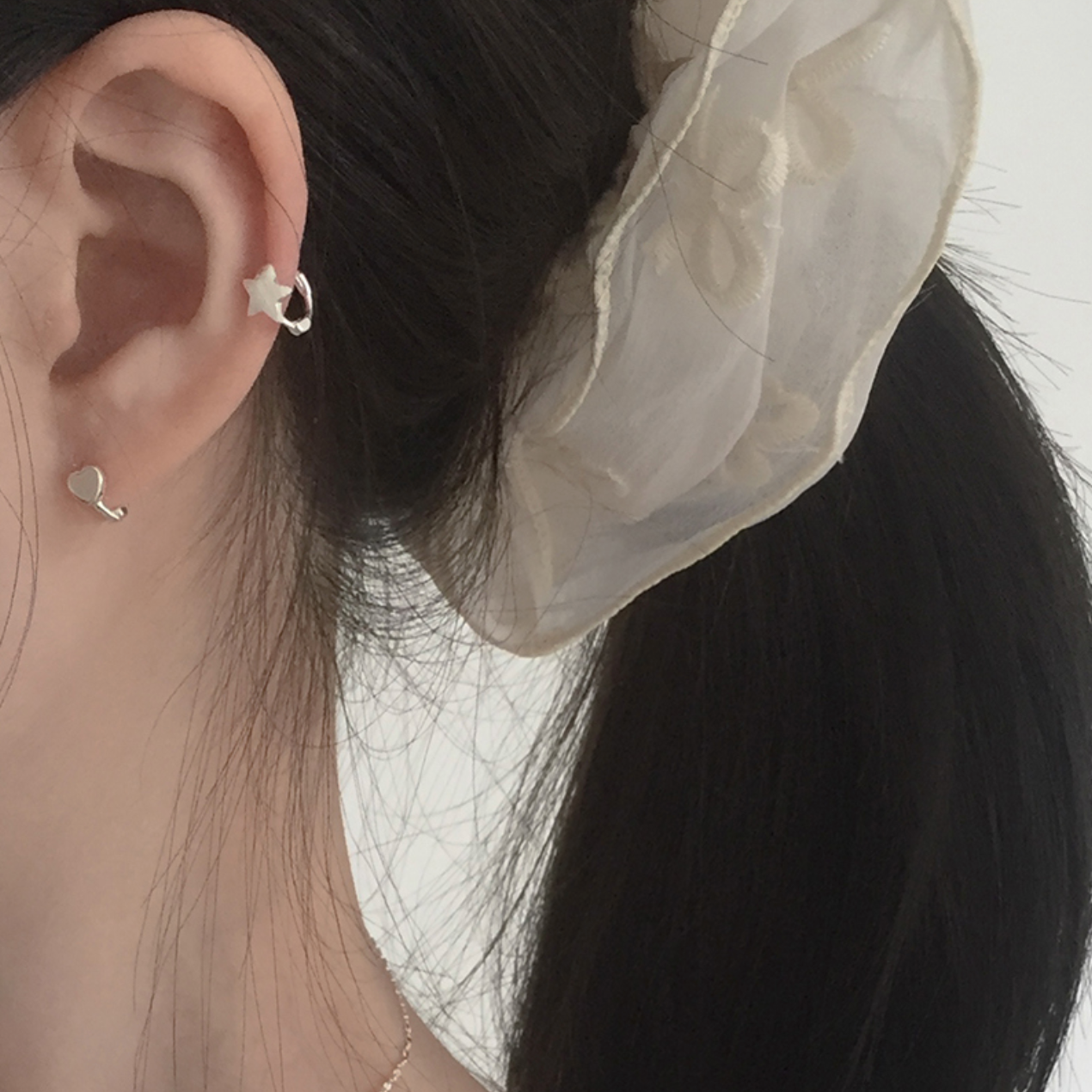 |moat| Matt Mini Star Earring (Silver925)