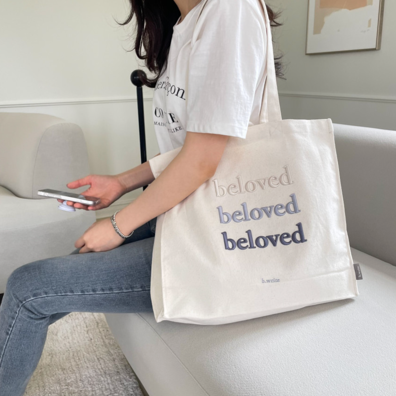 |B.write| Beloved Eco Bag (Blue/ Mint/ Beige) *特別折扣優惠!!*