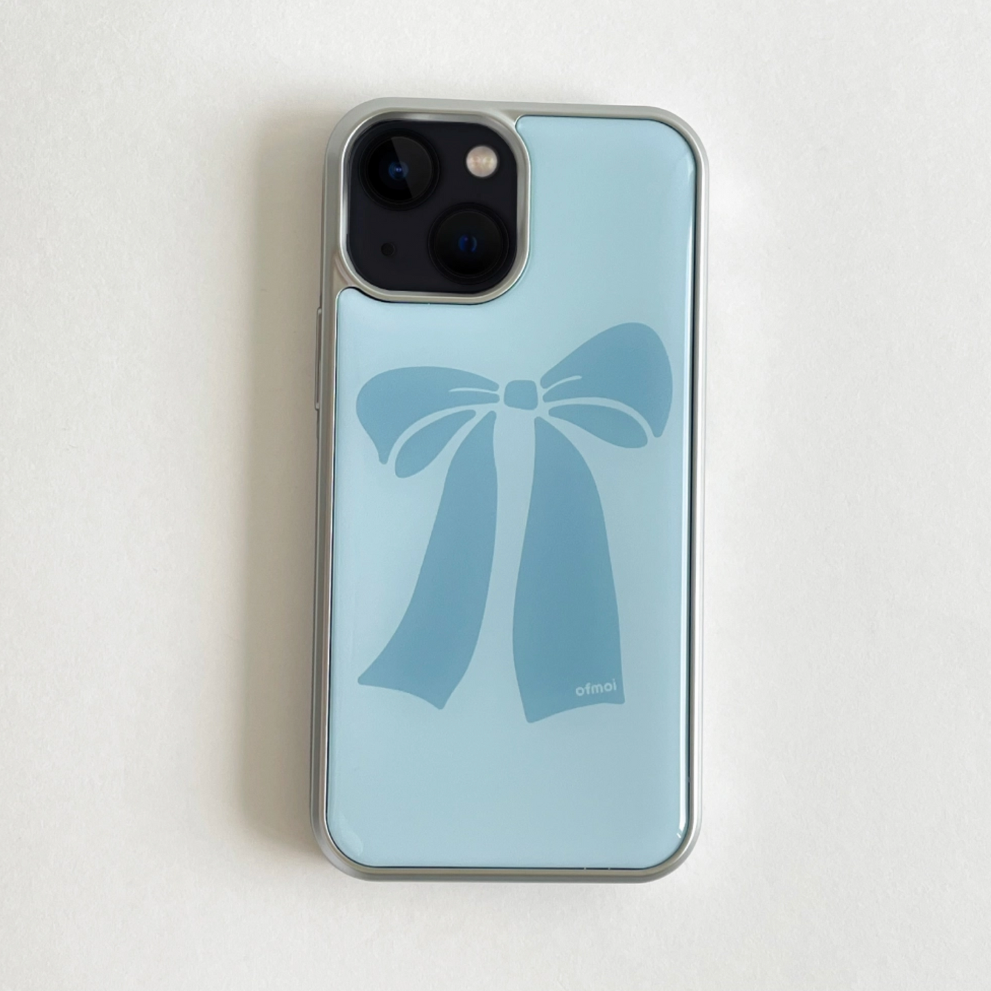 |ofmoi| Blue Ribbon Silver Epoxy Case