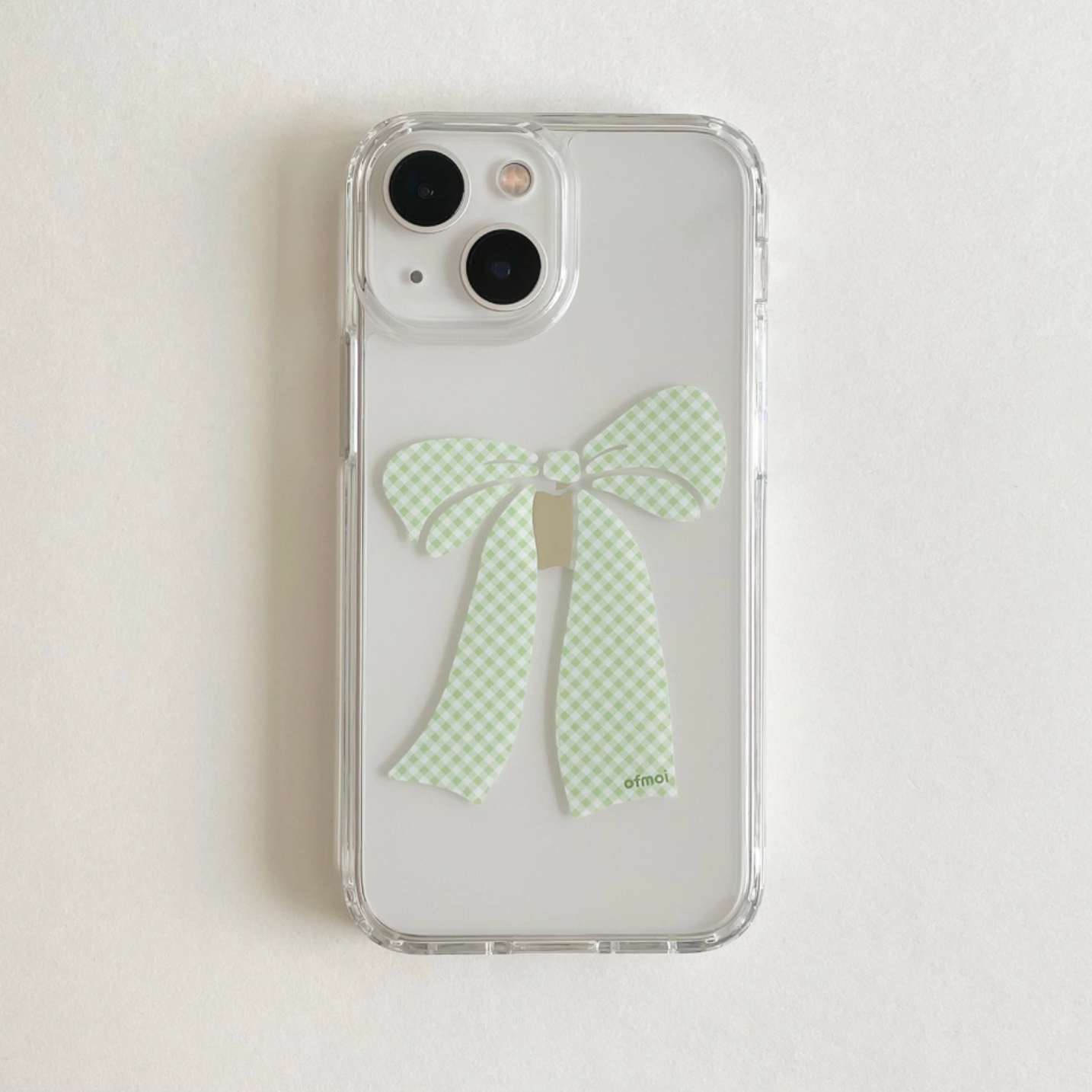 |ofmoi| Greenery Check Clear Hard Case