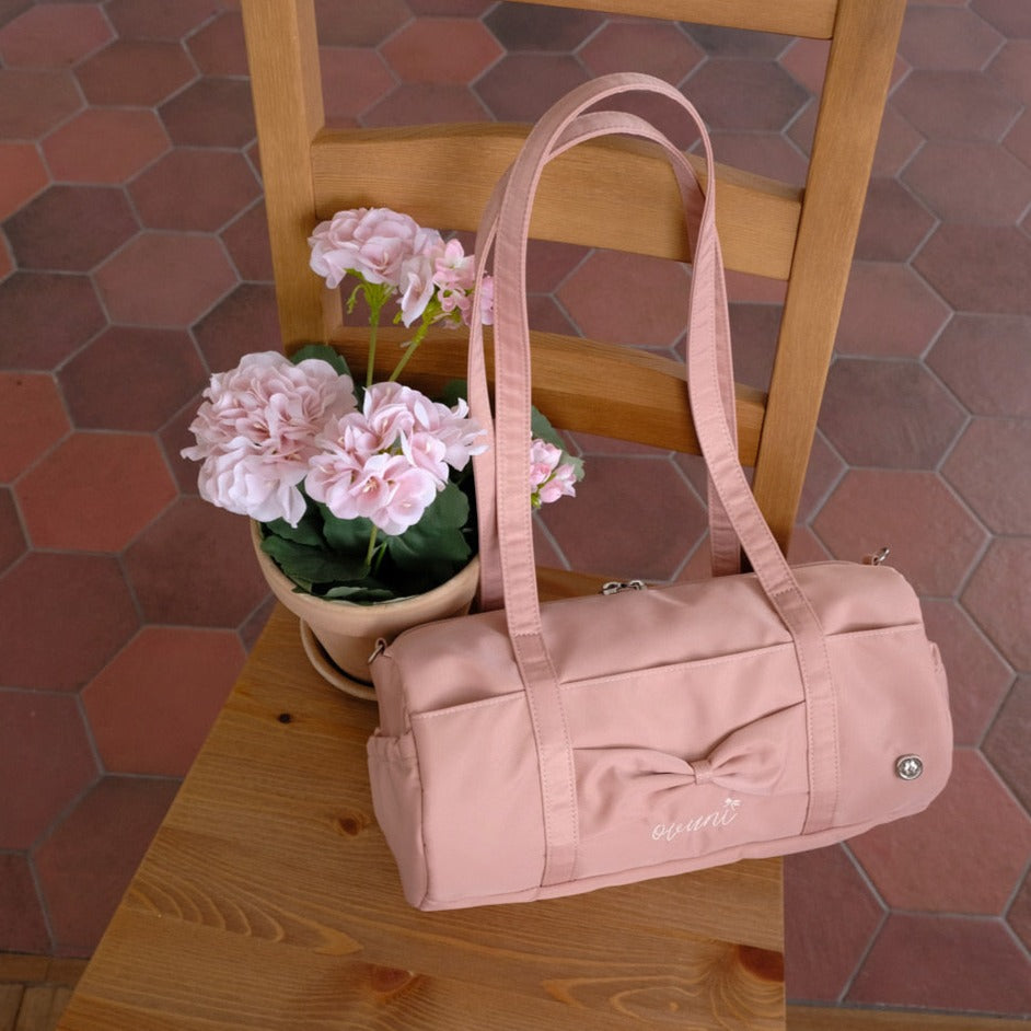 |ovuni| FLUFFY RIBBON BAG (Rose Pink)