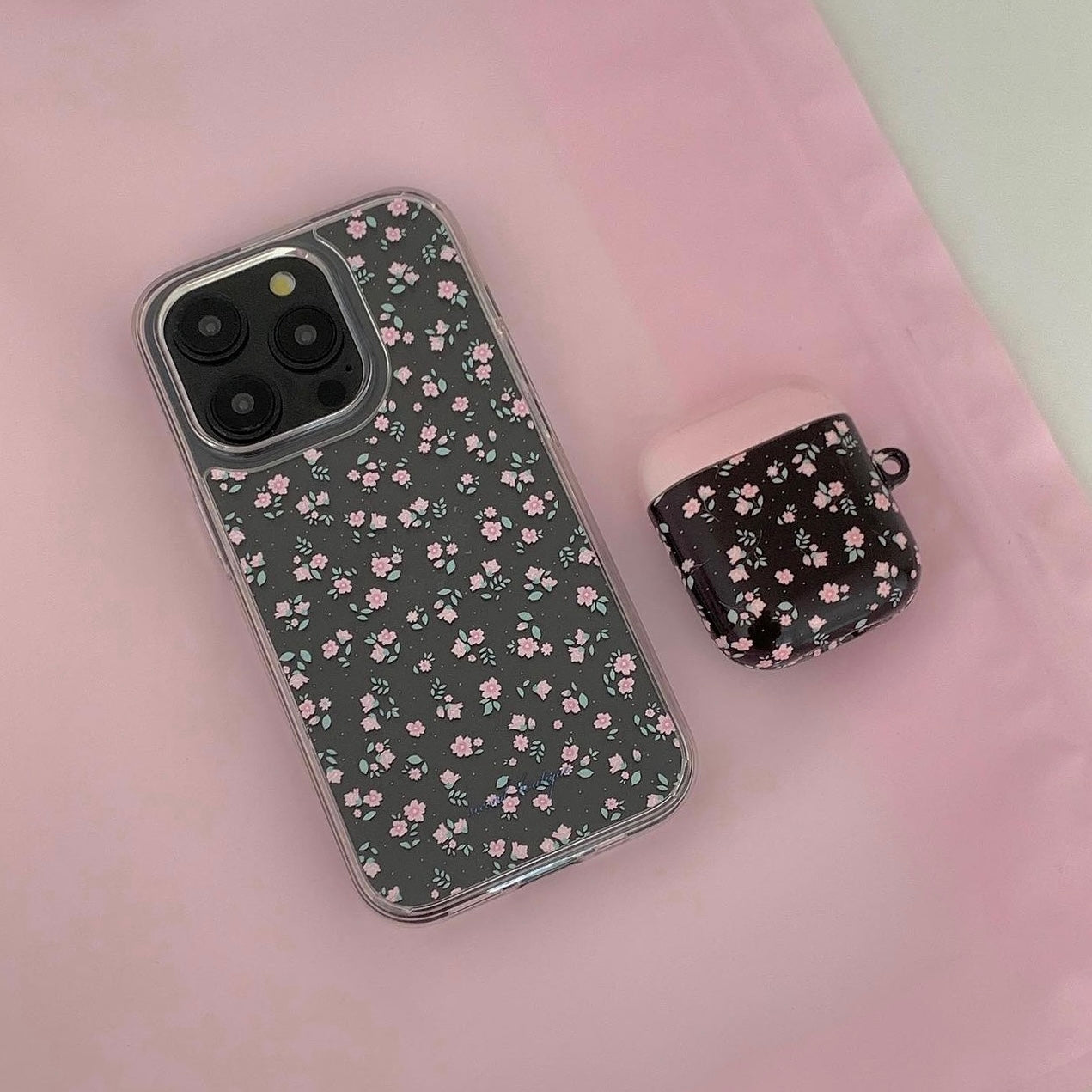 |second boutique| Vintage Flower Clear Phone Case