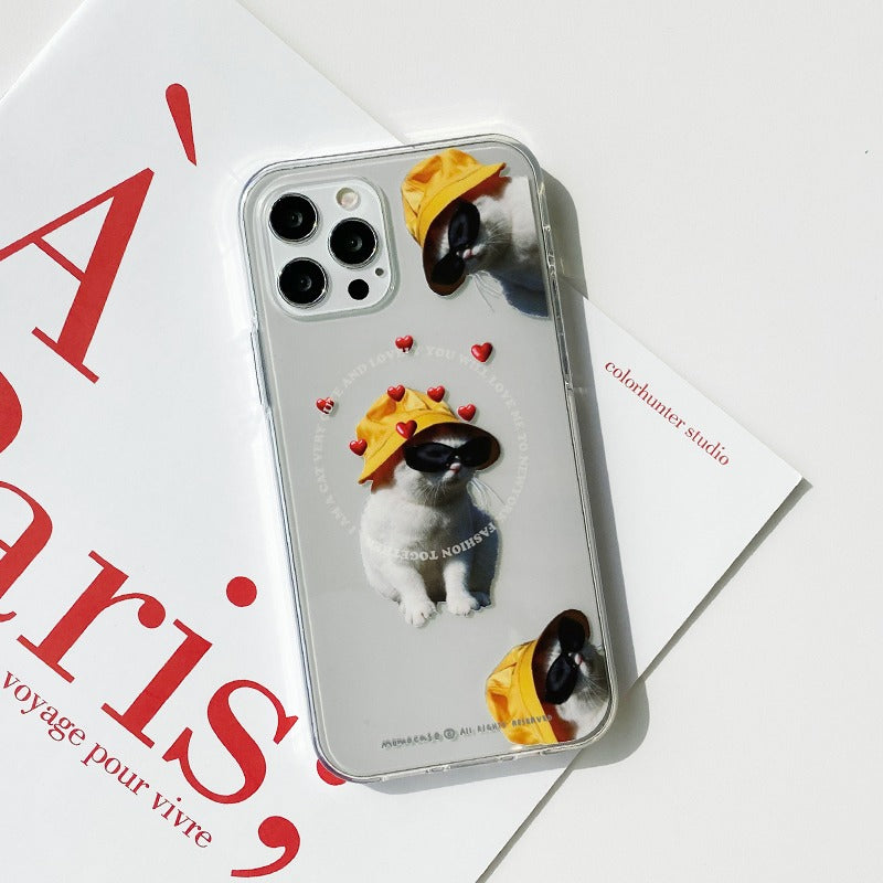 |MOMO CASE| 442 옐로Cat Jelly Case