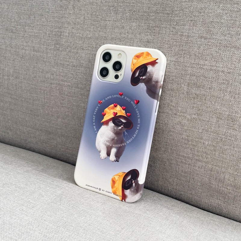 |MOMO CASE| 442 옐로Cat Phone Case