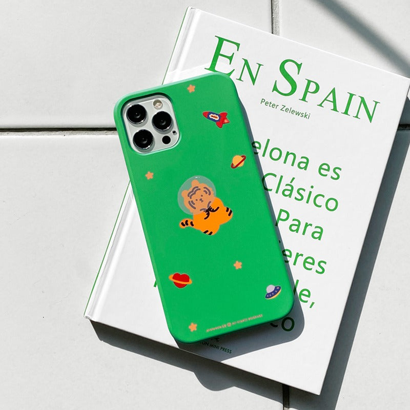 |MOMO CASE| 448 굿데이호랑(그린) Phone Case