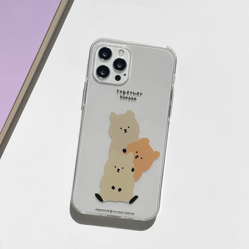 |MOMO CASE| 454 쿼카트리오 Jelly Case