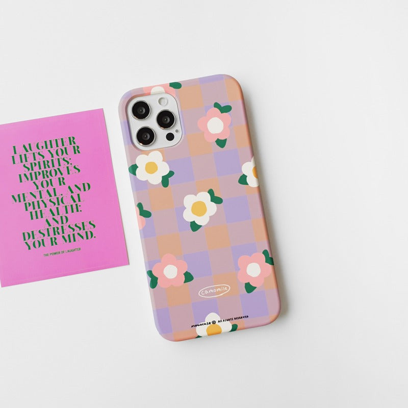 |MOMO CASE| 462 체크카모마일 Phone Case