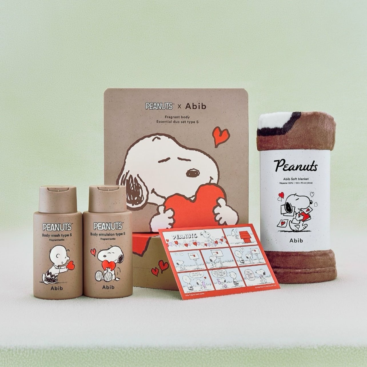 |PEANUTS x Abib| Fragrant Body Wash & Lotion Duo Set