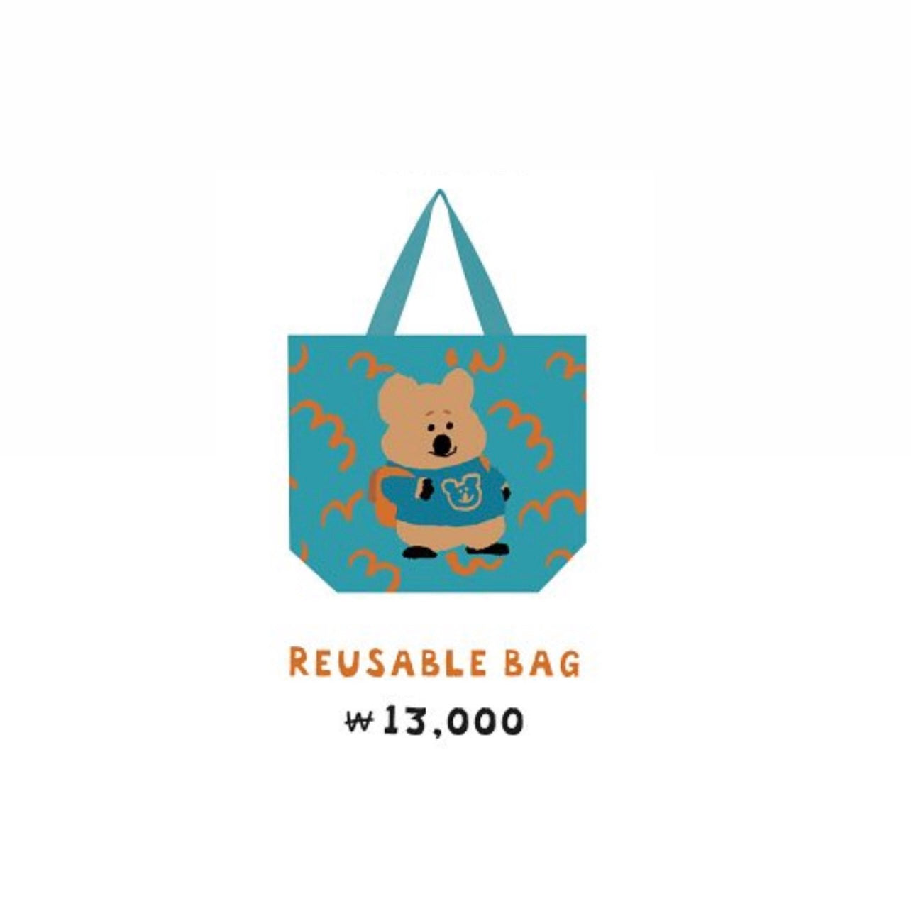 |Dinotaeng| Quokka in School Reusable Bag