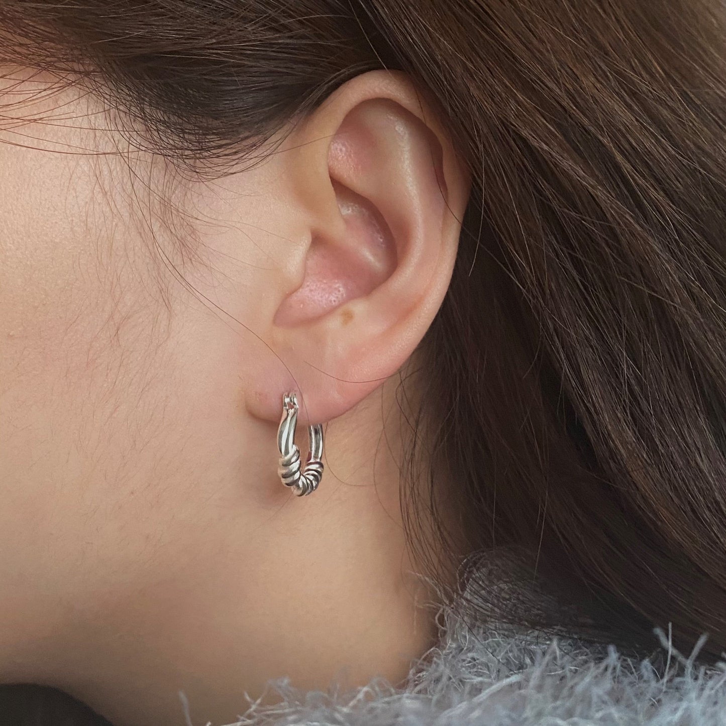 |Forimyme| Fape Silver Earring
