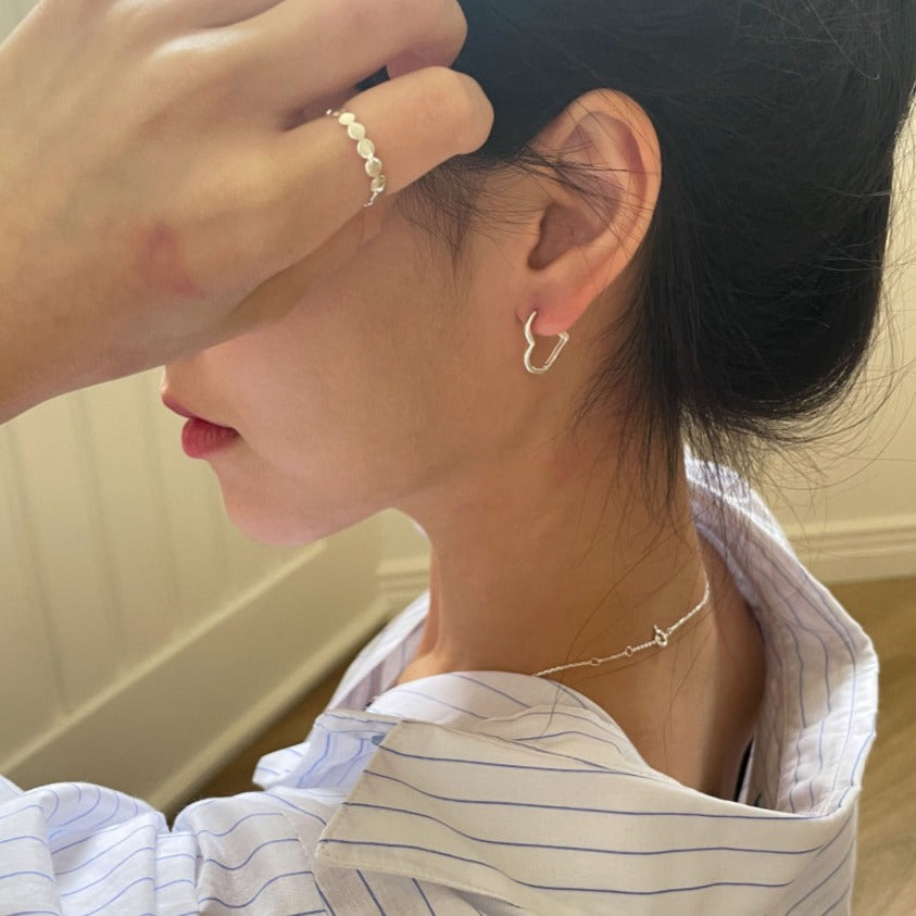 |DUNGEUREON| Love Ring One Touch Earrings