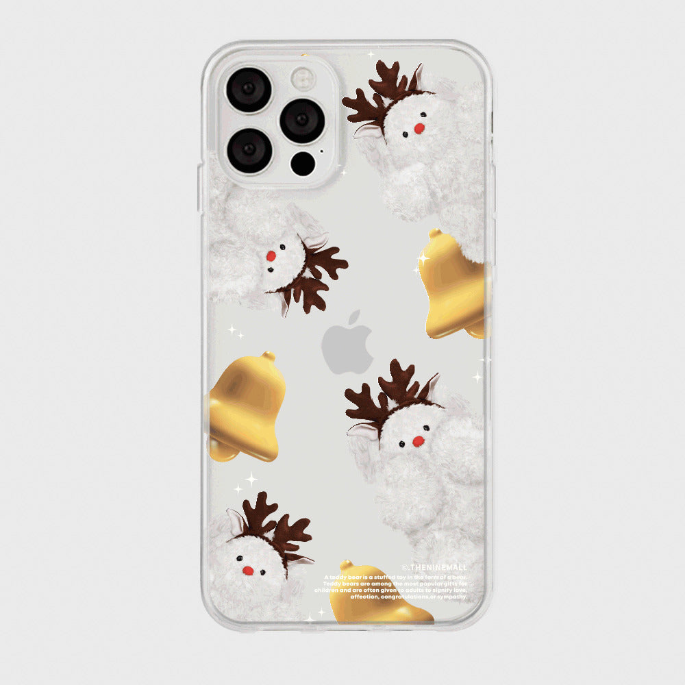 |THENINEMALL| 패턴 루돌프뽀꾸 Clear Phone Case (3 types)