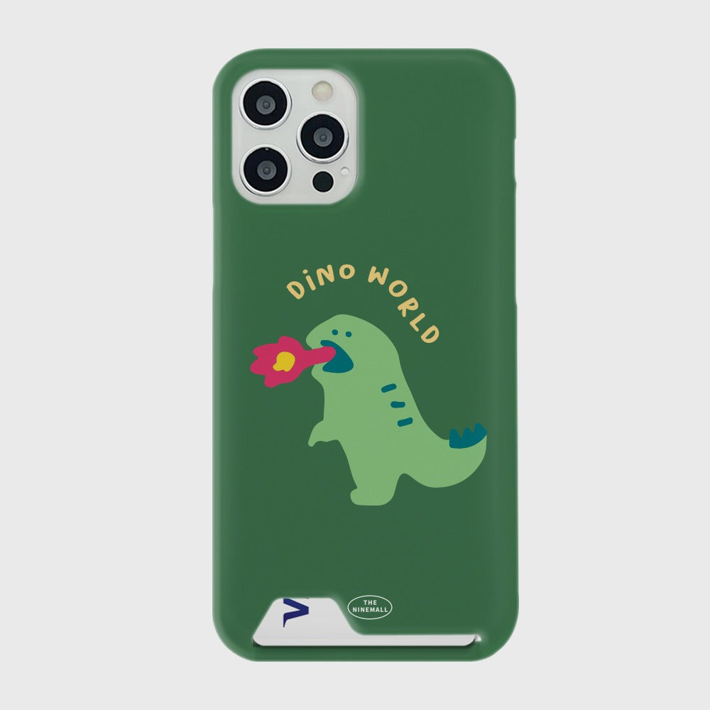 |THENINEMALL| 랩터공룡 Card Storage Phone Case