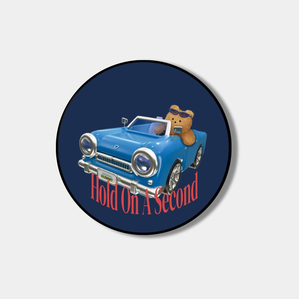 |THENINEMALL| Blue Car Teddy Grip Tok