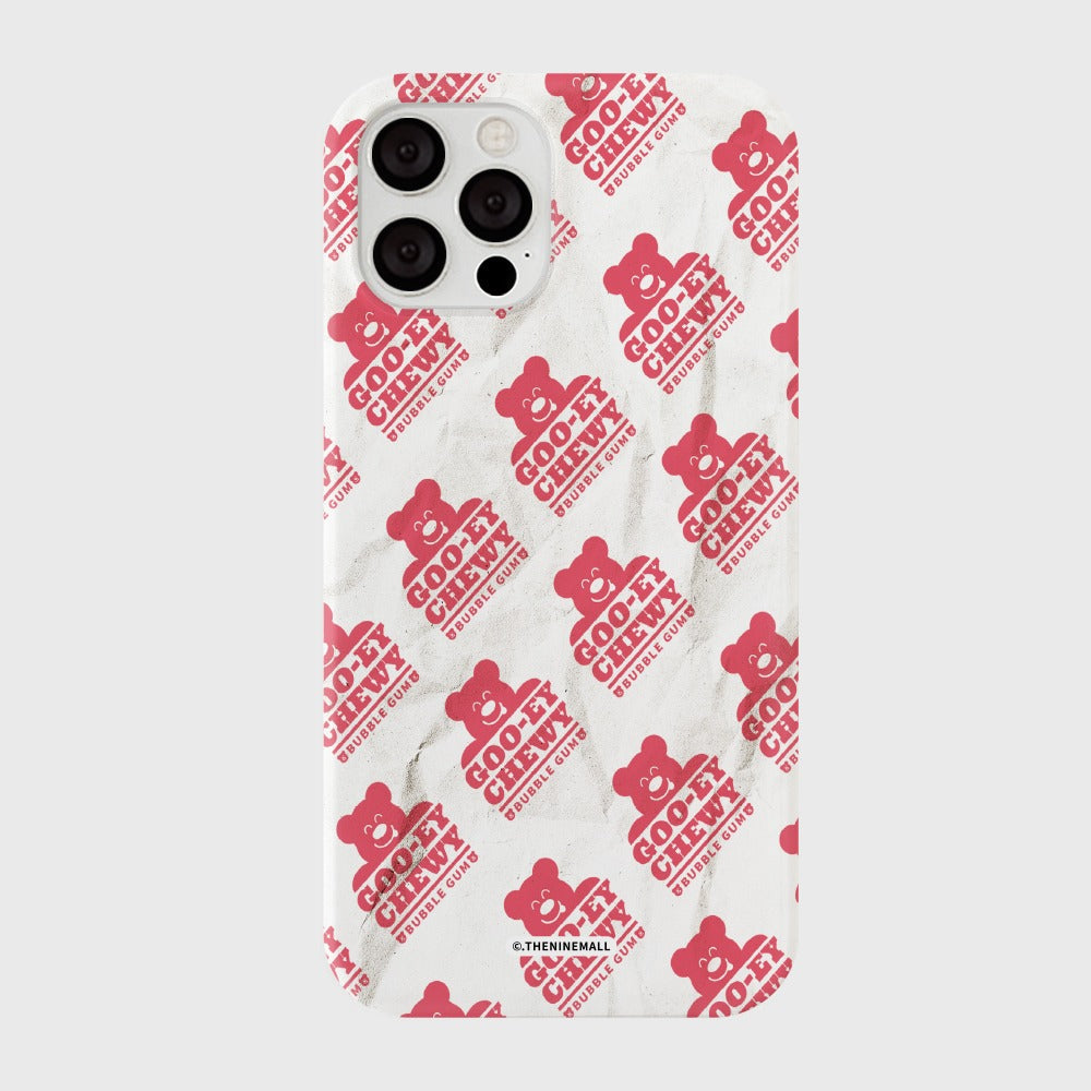 |THENINEMALL| Bubble Gum Pattern Hard Phone Case (2 types)