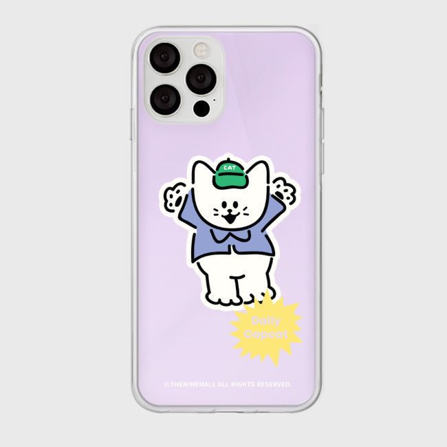 |THENINEMALL| Daily Capcat Mirror Phone Case