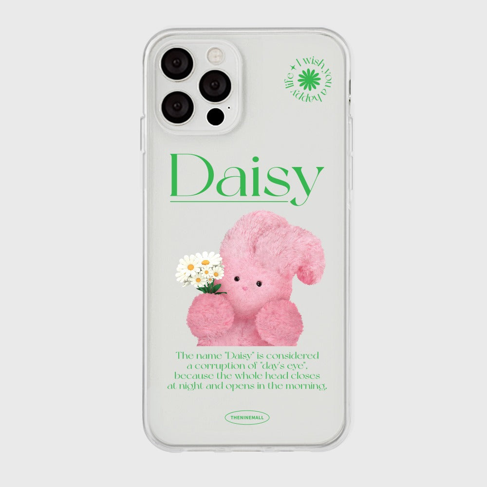 |THENINEMALL| Daisy Windy Clear Phone Case (3 types)