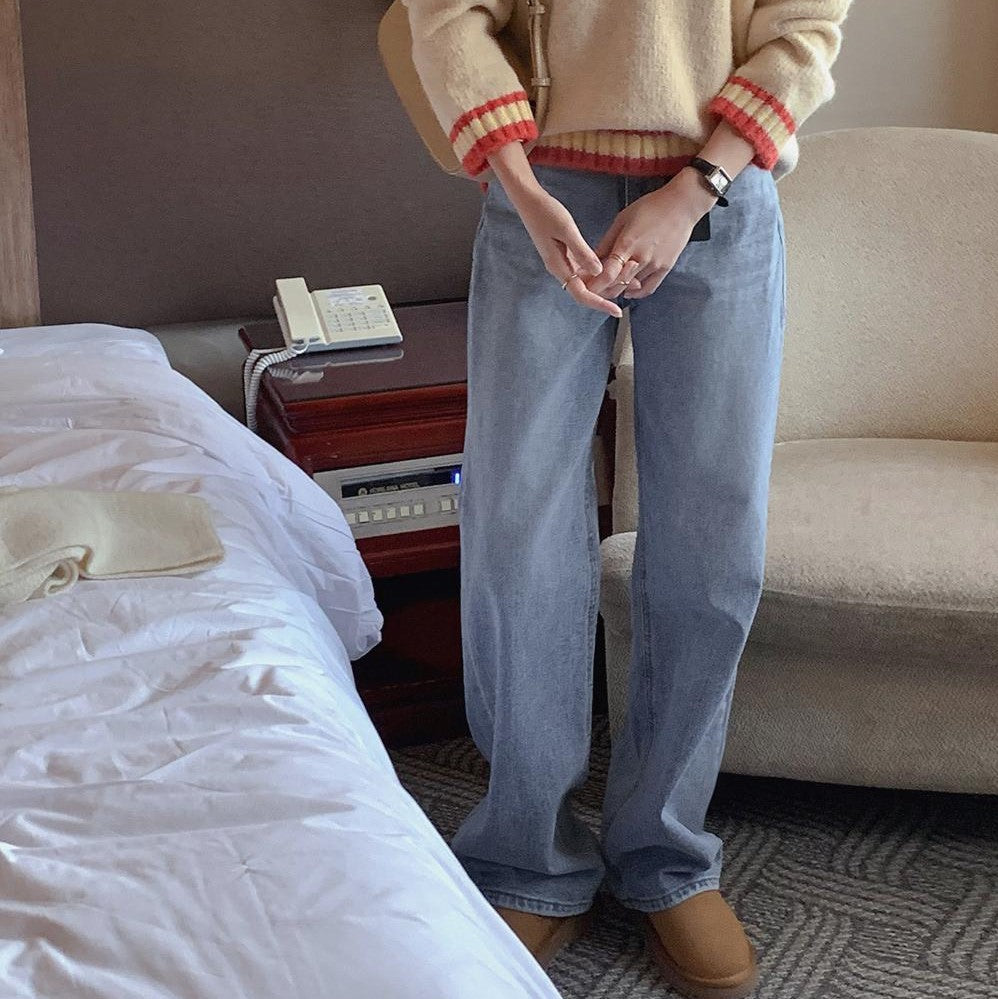 |FROM HEAD TO TOE| Straight Denim Pants