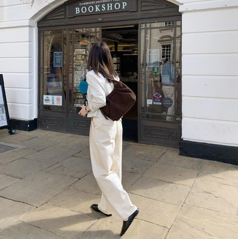 |98°C| Heather Stripe Cropped Shirt (3 Colours)