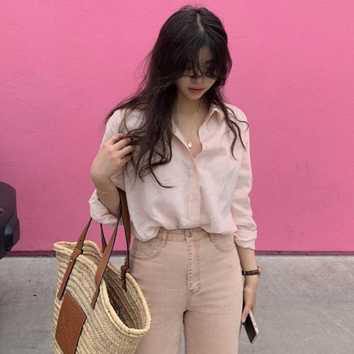 |SLOWAND|# SLOWMADE Dive Summer Classic Linen Shirt (5 Colors)