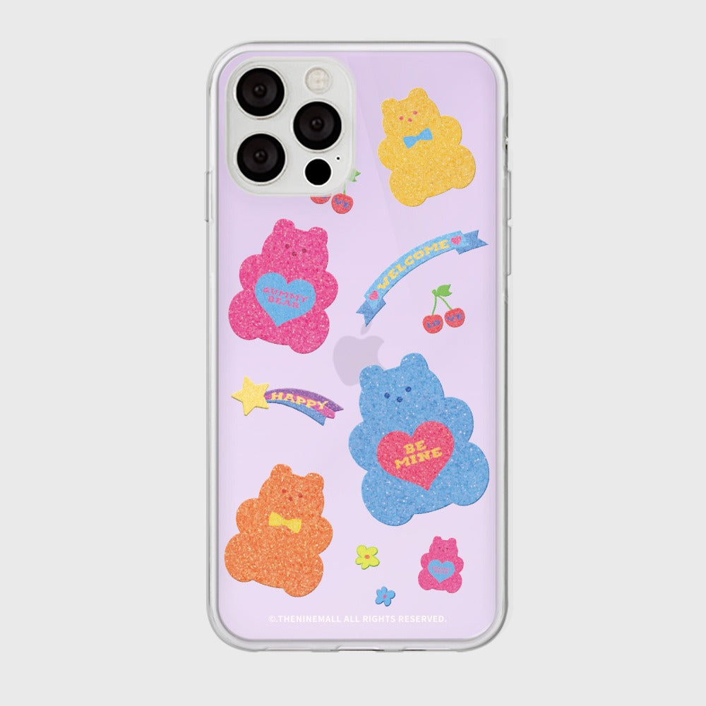 |THENINEMALL| Glitter Gummy Mirror Phone Case