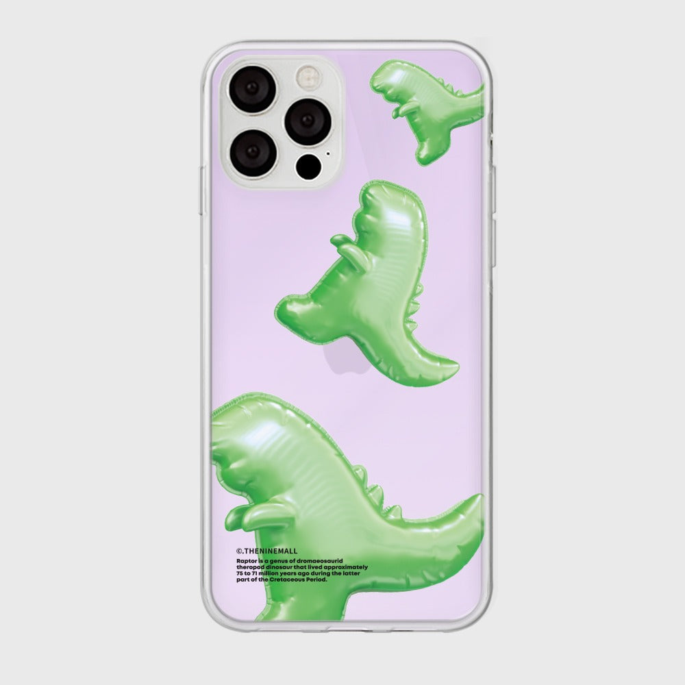 |THENINEMALL| Green Raptor Balloons Mirror Phone Case
