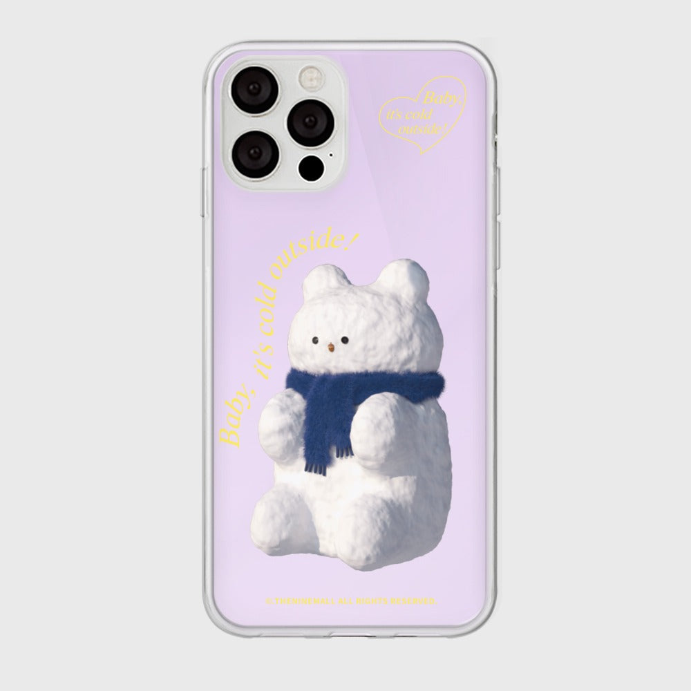 |THENINEMALL| Gummy Snowman Mirror Phone Case
