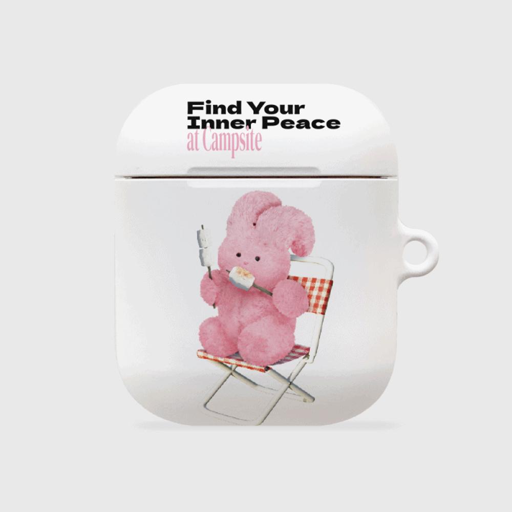 |THENINEMALL| Pink Camping Windy AirPods Hard Case