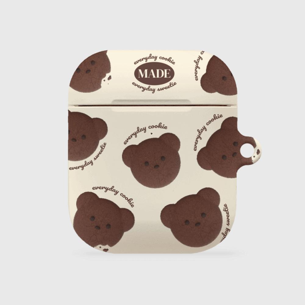 |THENINEMALL| 패턴 테디 쿠키 AirPods Hard Case