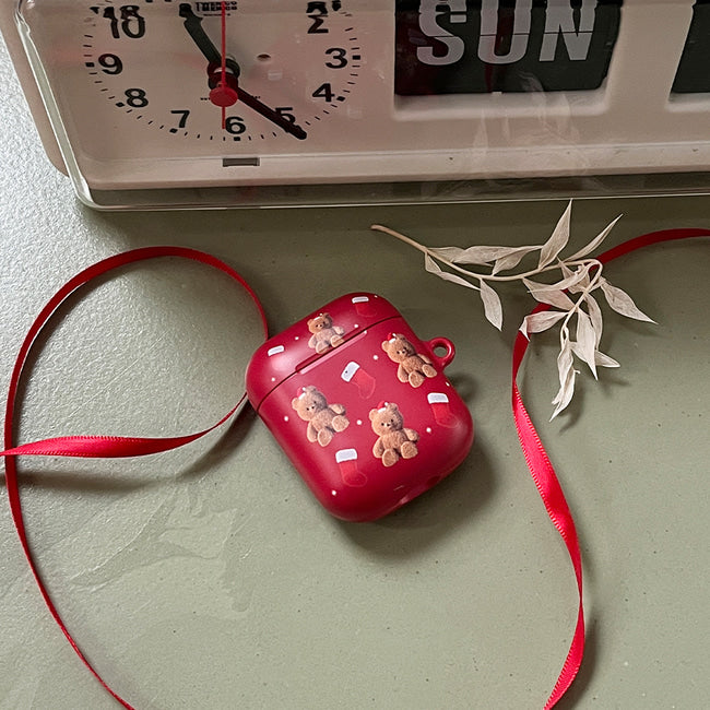 |THENINEMALL| Pattern Holiday Edition Gummy AirPods Hard Case