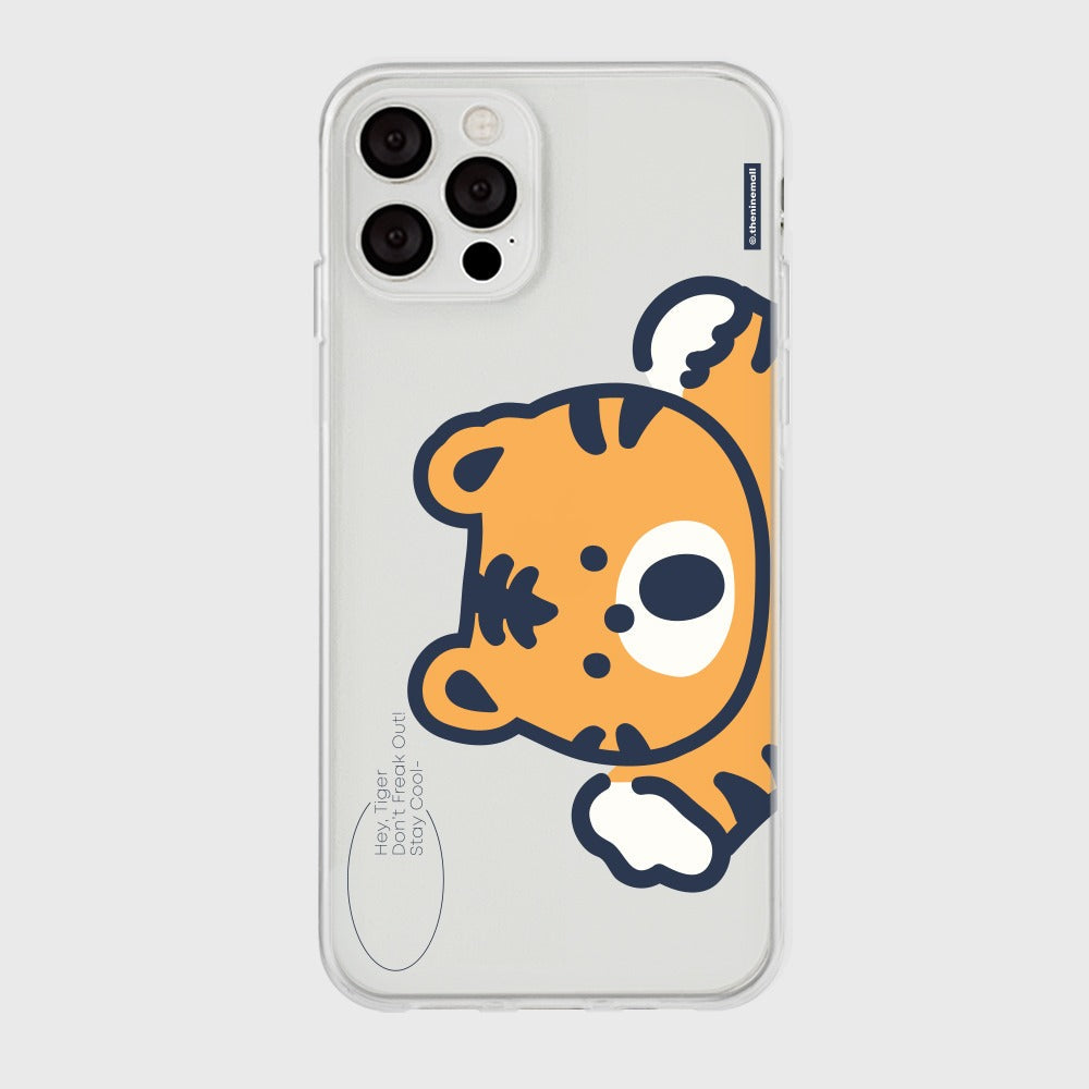 |THENINEMALL| Hey Tiger Clear Phone Case (3 types)
