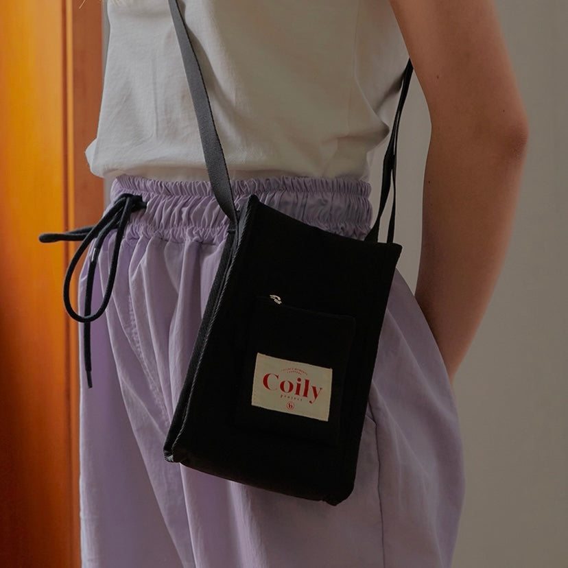 |coily| Stone Bag (Black)