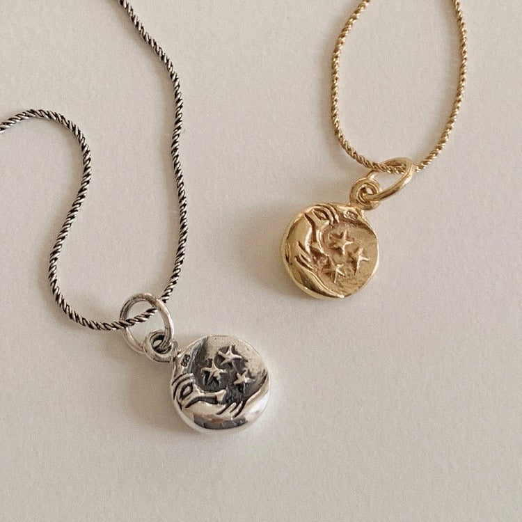 |DUNGEUREON||925 silver| Halfmoon Silver Necklace