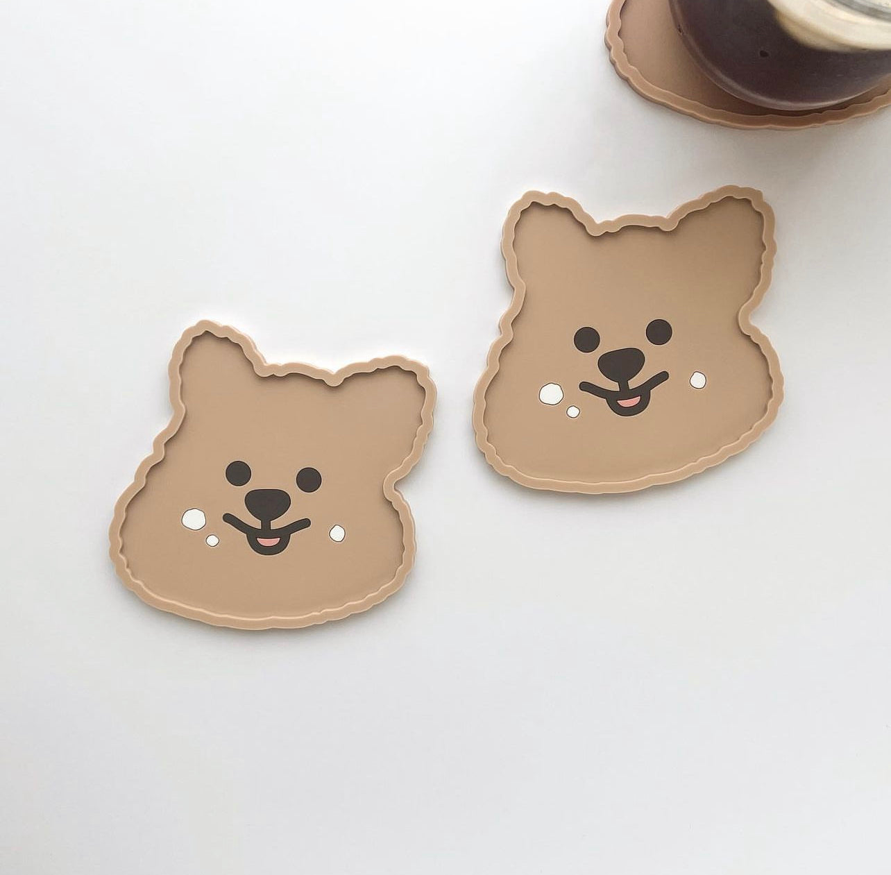 |YOUNG FOREST| Cream Quokka Cup Coaster