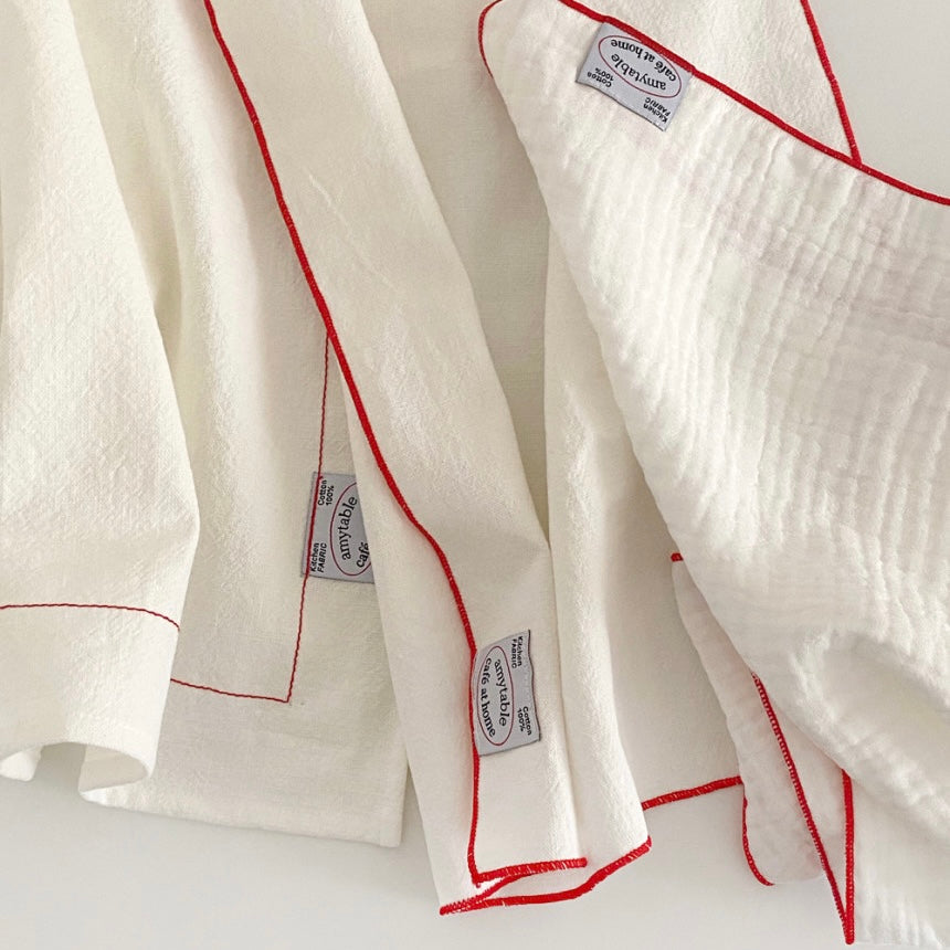 |miss-nylong| Red Line Fabric 3Set